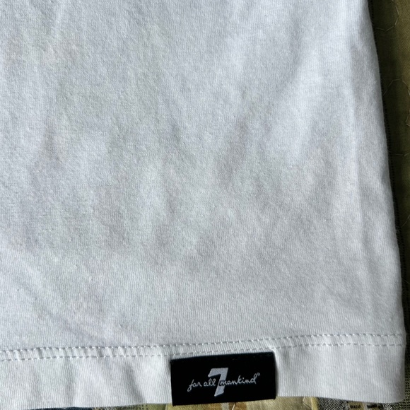 White t shirt 7 for all mankind size M - Picture 3 of 6
